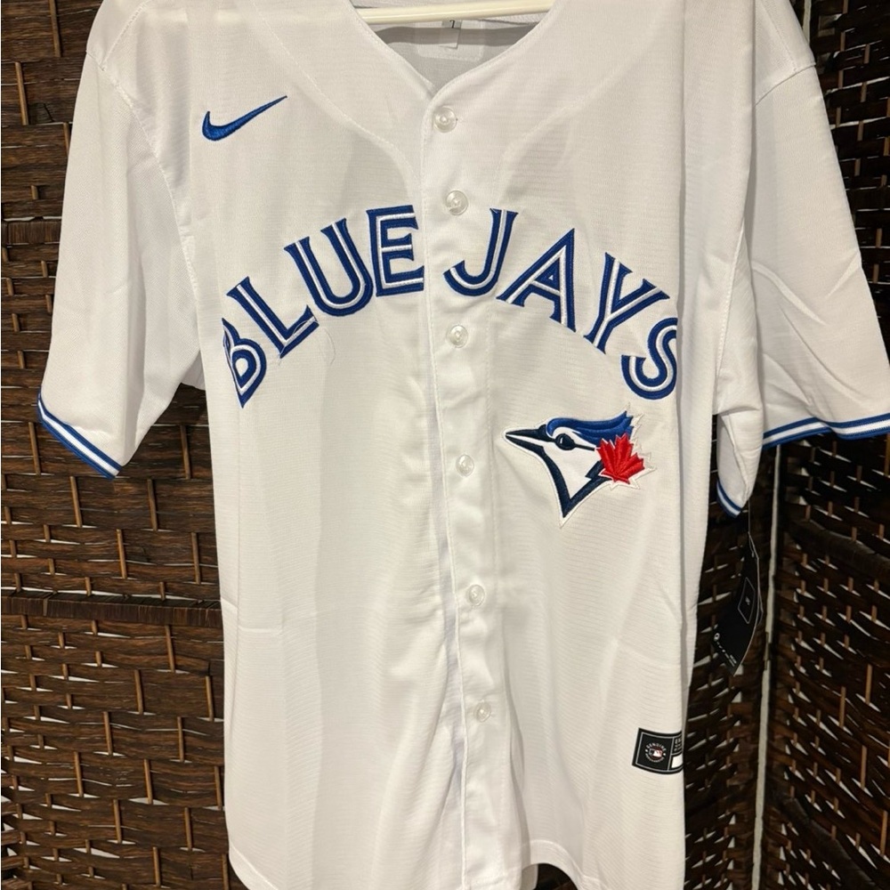 Nike Toronto Blue Jays White and Royal Blue Baseball Jersey